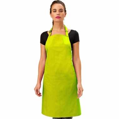 Basic kookschort limegroen