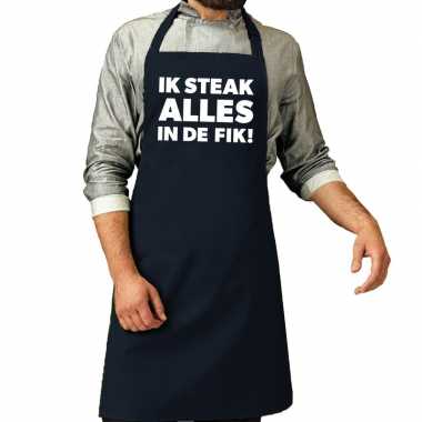 Ik steak alles fik! barbeque kookschort / kookschort navy vo