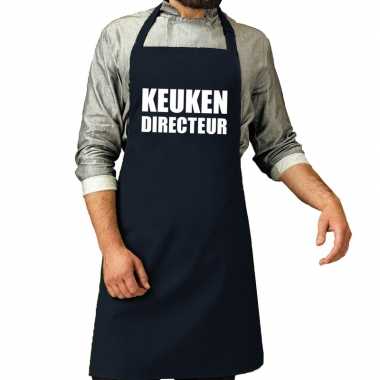 Kook directeur barbeque kookschort / kookschort navy heren