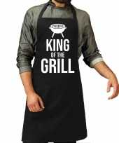 King of the grill barbecue barbecue kookschort zwart heren