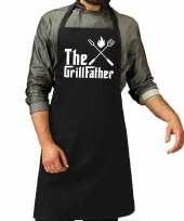 The grillfather barbecue barbecue kookschort zwart heren