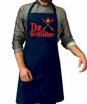 The grillfather barbecue kookschort navy heren
